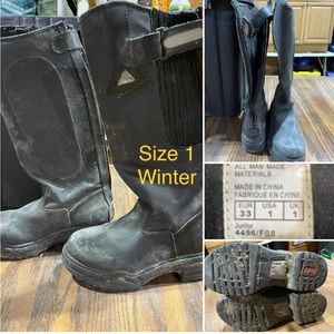 Youth Size 1 WINTER riding boots